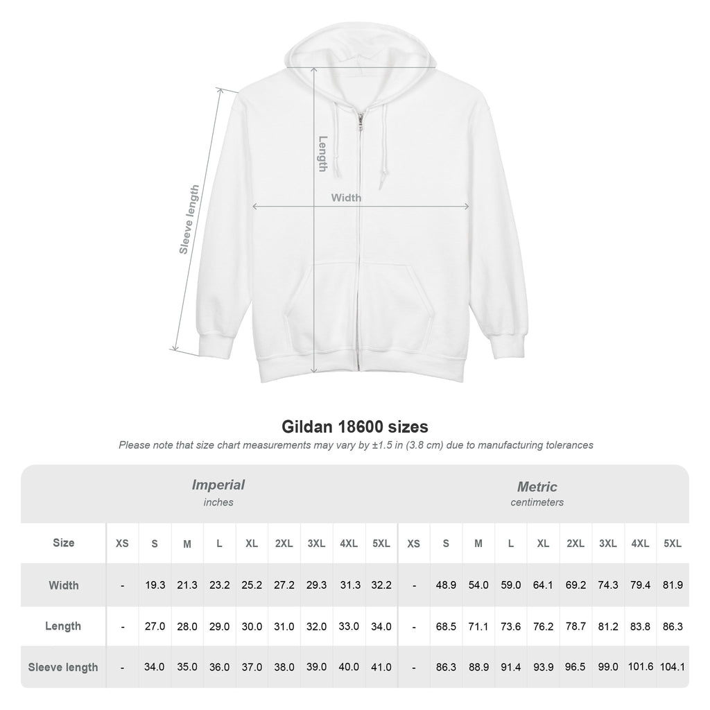 Dear Whoever Zip Hoodie — Gold Lettering Full-Zip Hooded Sweatshirt